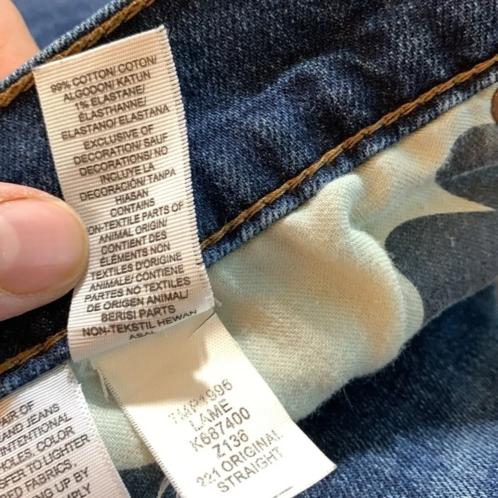 Lucky‎ Brand 221 Original Straight Medium Wash Jeans size 33